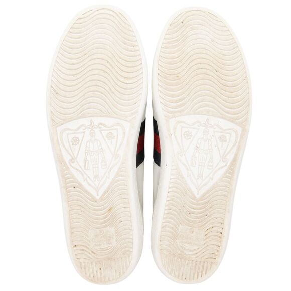 Gucci Leather Web GG Ace Sneakers - Size 7 / 37 - Picture 6 of 8